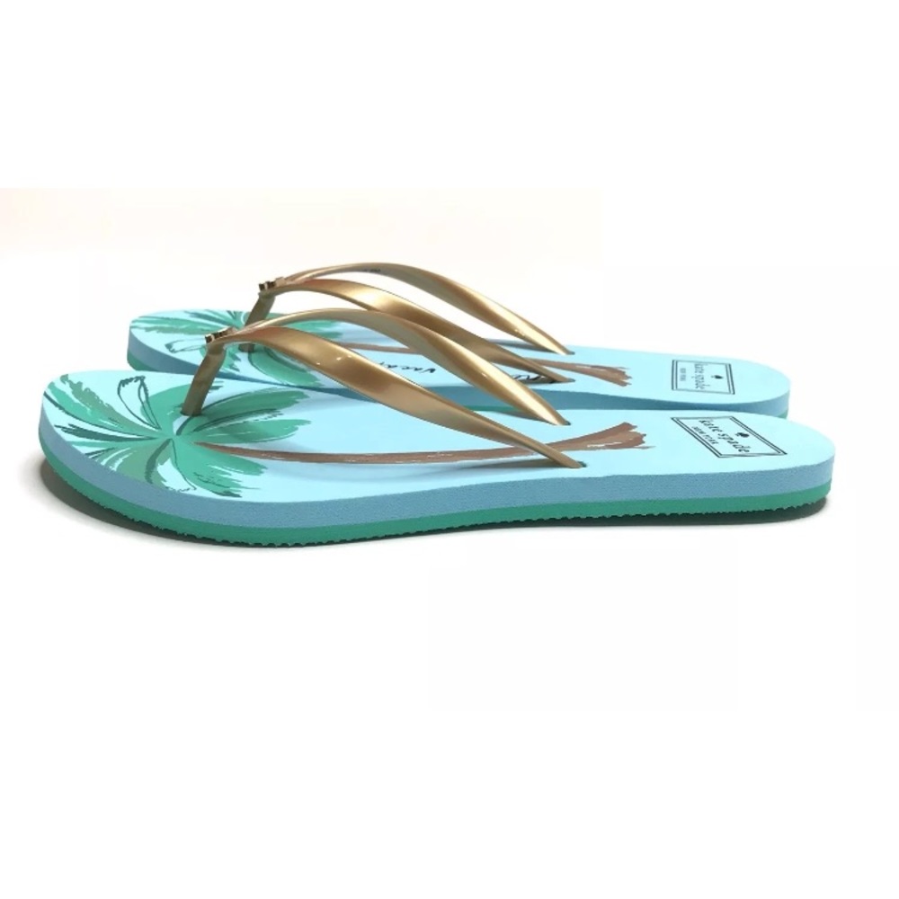 Kate Spade Flip Flops NEW I Need A Vacation - Picture 5 of 8